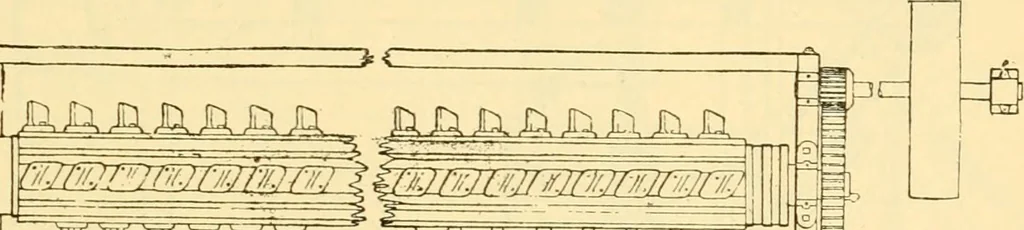 An illustration from Modern mechanism, exhibiting the latest progress in machines, motors, and the transmission of power, being a supplementary volume to Appletons' cyclopaedia of applied mechanics, 1892, leaf 622