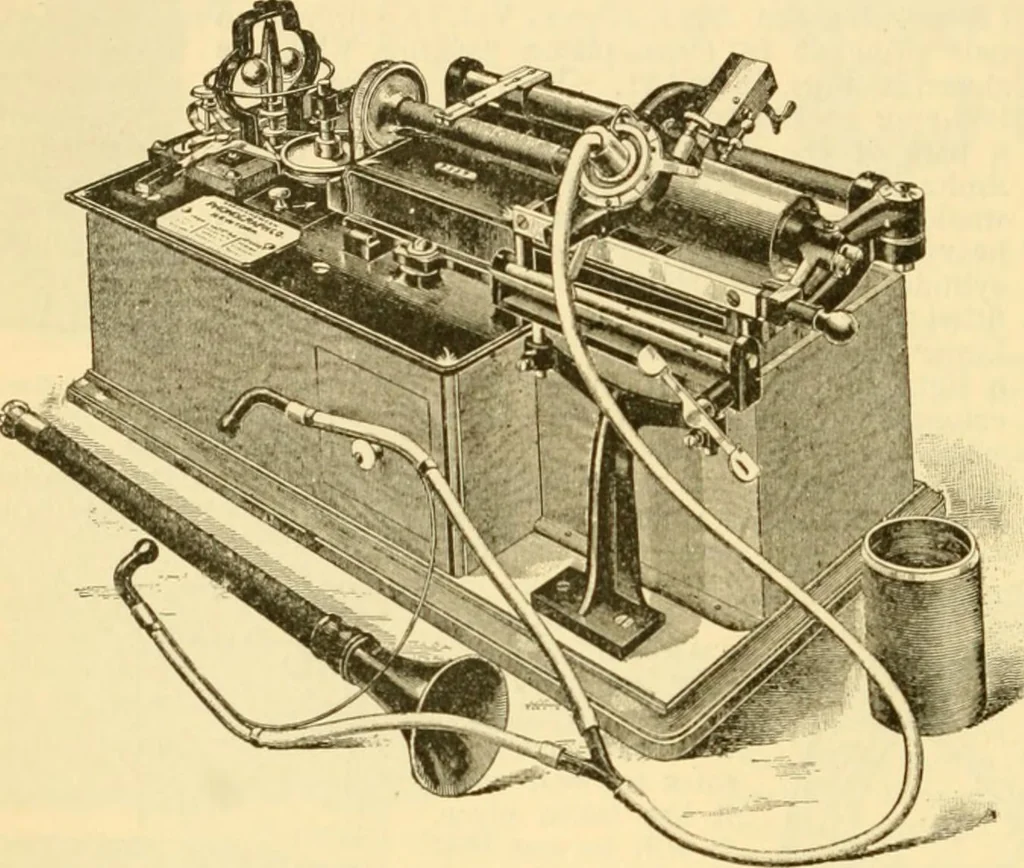 An illustration from Modern mechanism, exhibiting the latest progress in machines, motors, and the transmission of power, being a supplementary volume to Appletons' cyclopaedia of applied mechanics, 1892, leaf 633