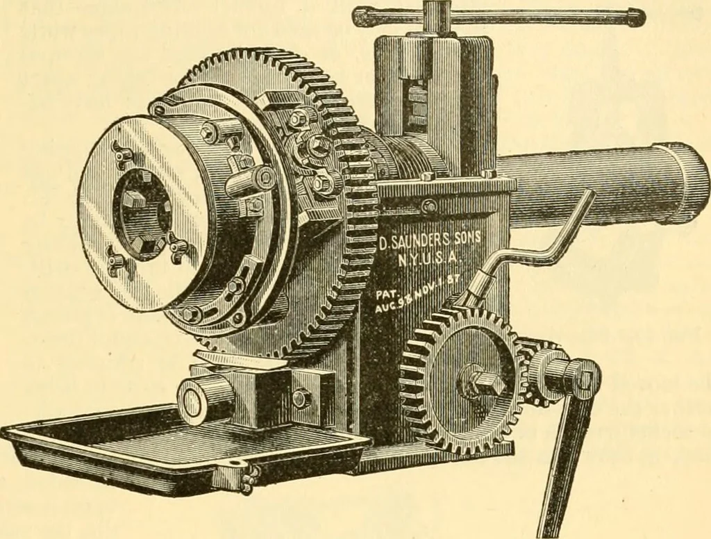 An illustration from Modern mechanism, exhibiting the latest progress in machines, motors, and the transmission of power, being a supplementary volume to Appletons' cyclopaedia of applied mechanics, 1892, leaf 648