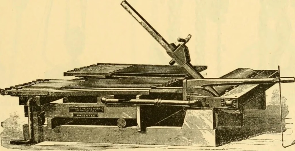 An illustration from Modern mechanism, exhibiting the latest progress in machines, motors, and the transmission of power, being a supplementary volume to Appletons' cyclopaedia of applied mechanics, 1892, leaf 66