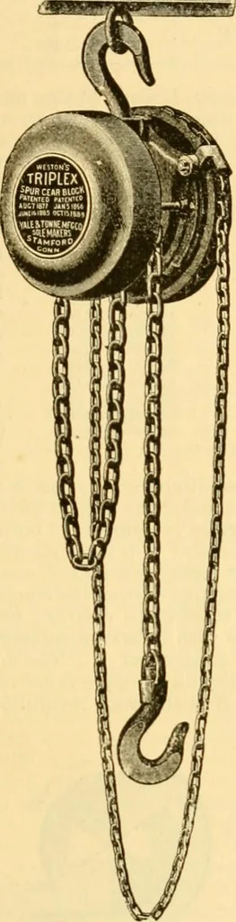 An illustration from Modern mechanism, exhibiting the latest progress in machines, motors, and the transmission of power, being a supplementary volume to Appletons' cyclopaedia of applied mechanics, 1892, leaf 68