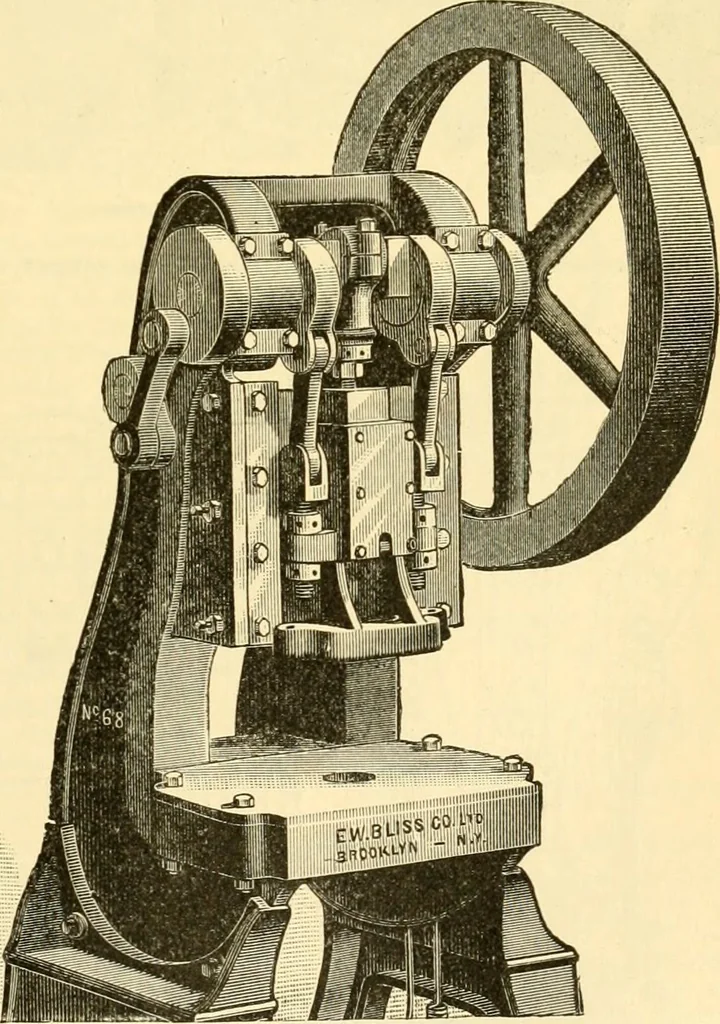An illustration from Modern mechanism, exhibiting the latest progress in machines, motors, and the transmission of power, being a supplementary volume to Appletons' cyclopaedia of applied mechanics, 1892, leaf 694