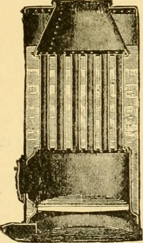An illustration from Modern mechanism, exhibiting the latest progress in machines, motors, and the transmission of power, being a supplementary volume to Appletons' cyclopaedia of applied mechanics, 1892, leaf 72
