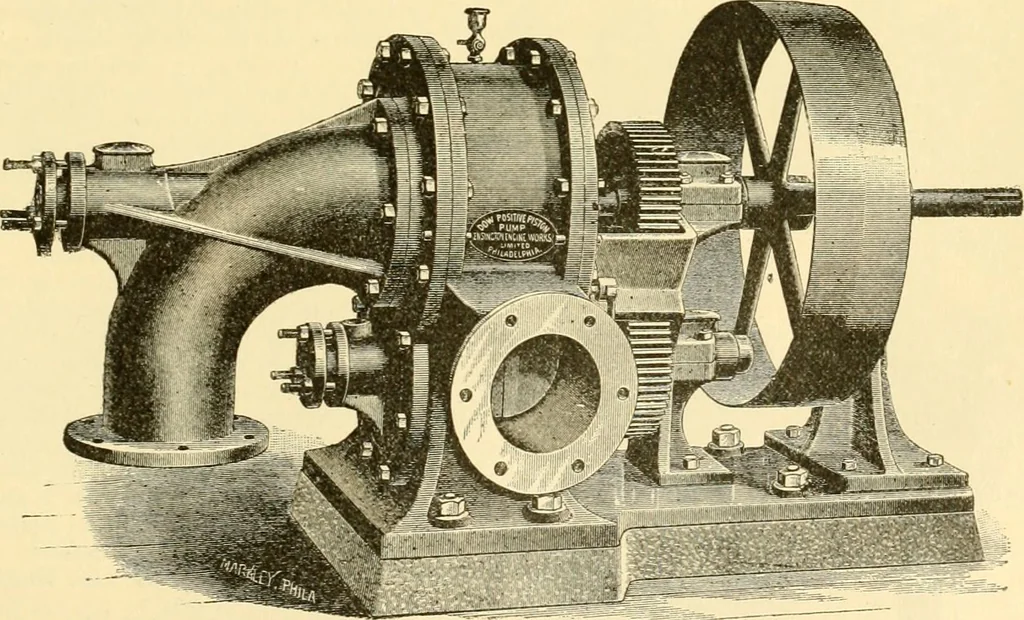 An illustration from Modern mechanism, exhibiting the latest progress in machines, motors, and the transmission of power, being a supplementary volume to Appletons' cyclopaedia of applied mechanics, 1892, leaf 722