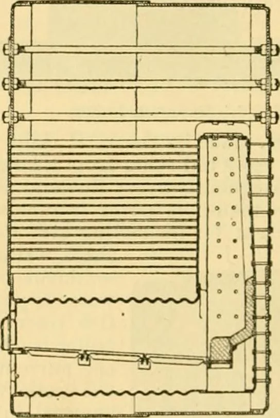 An illustration from Modern mechanism, exhibiting the latest progress in machines, motors, and the transmission of power, being a supplementary volume to Appletons' cyclopaedia of applied mechanics, 1892, leaf 73