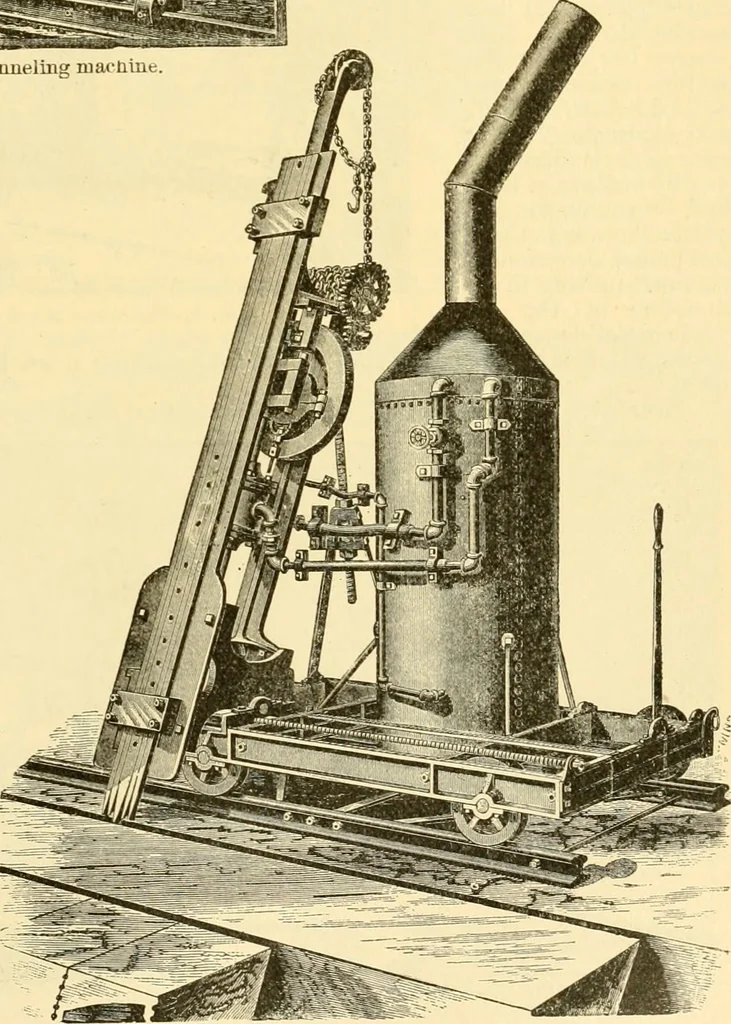 An illustration from Modern mechanism, exhibiting the latest progress in machines, motors, and the transmission of power, being a supplementary volume to Appletons' cyclopaedia of applied mechanics, 1892, leaf 730