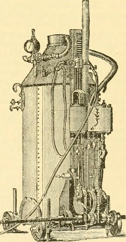 An illustration from Modern mechanism, exhibiting the latest progress in machines, motors, and the transmission of power, being a supplementary volume to Appletons' cyclopaedia of applied mechanics, 1892, leaf 734