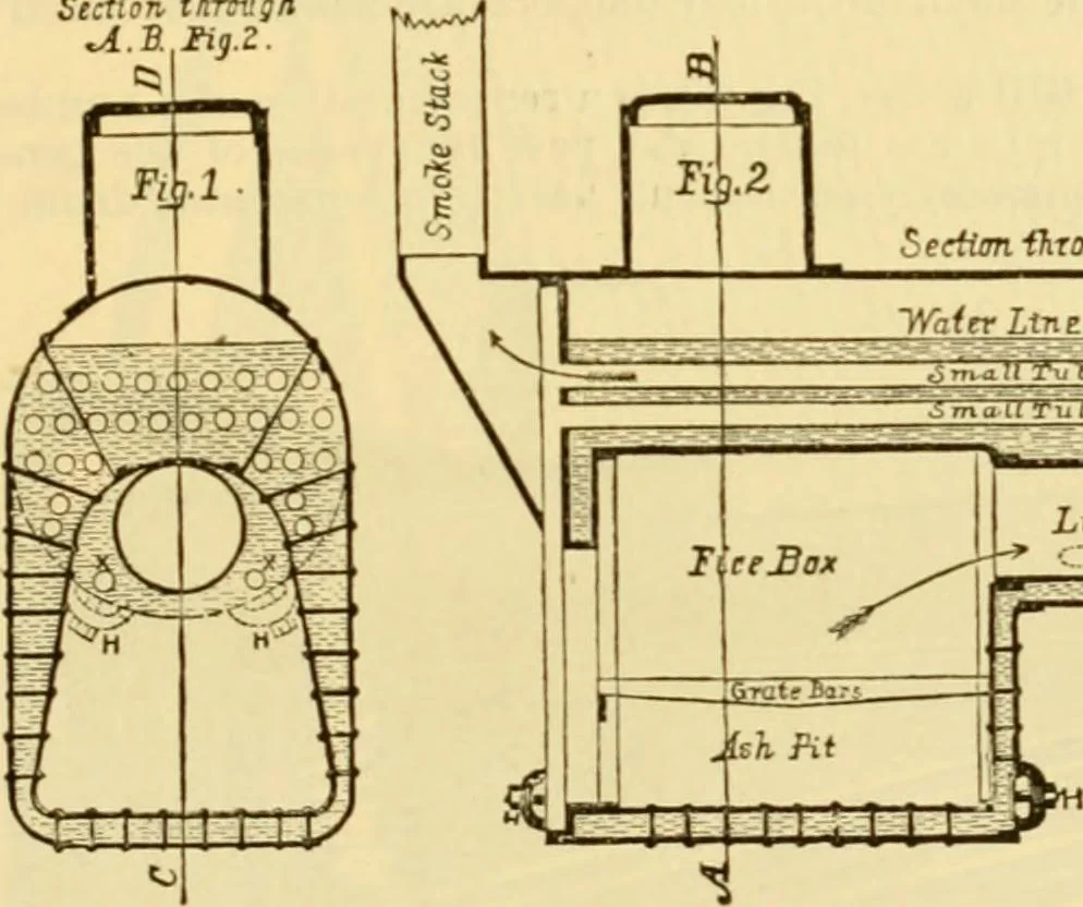 An illustration from Modern mechanism, exhibiting the latest progress in machines, motors, and the transmission of power, being a supplementary volume to Appletons' cyclopaedia of applied mechanics, 1892, leaf 74