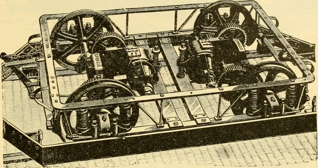 An illustration from Modern mechanism, exhibiting the latest progress in machines, motors, and the transmission of power, being a supplementary volume to Appletons' cyclopaedia of applied mechanics, 1892, leaf 752