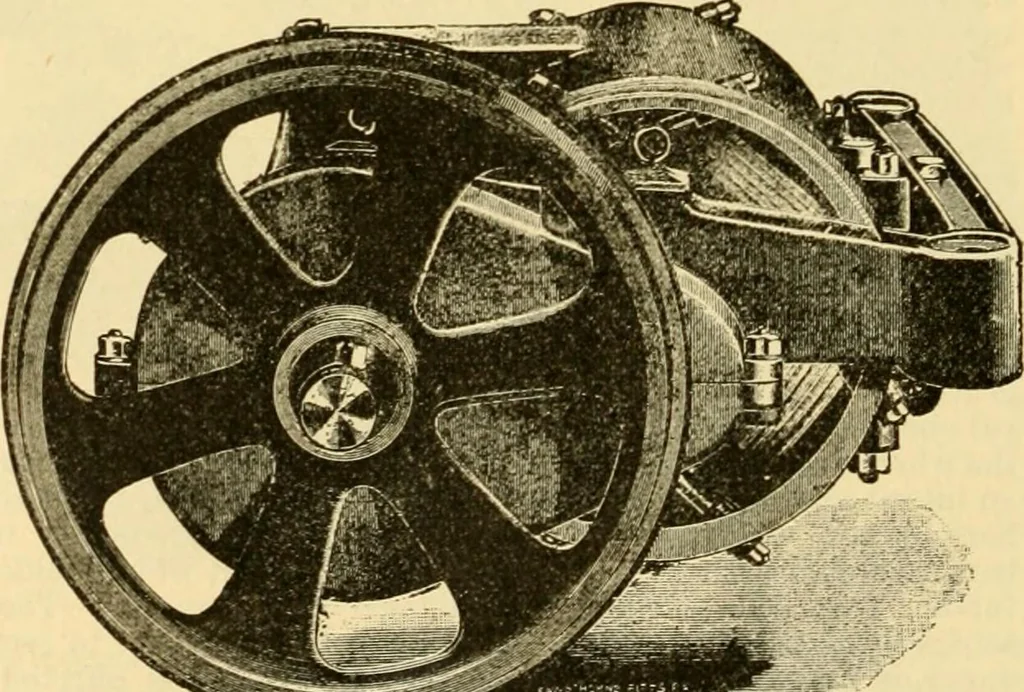 An illustration from Modern mechanism, exhibiting the latest progress in machines, motors, and the transmission of power, being a supplementary volume to Appletons' cyclopaedia of applied mechanics, 1892, leaf 755
