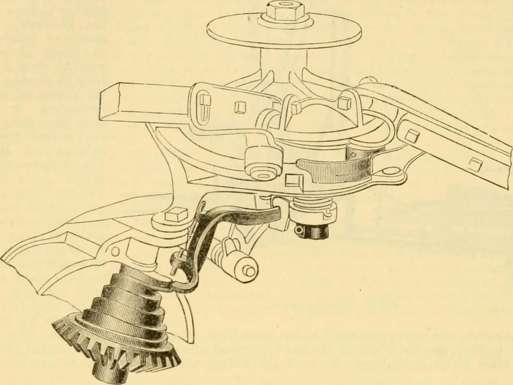 An illustration from Modern mechanism, exhibiting the latest progress in machines, motors, and the transmission of power, being a supplementary volume to Appletons' cyclopaedia of applied mechanics, 1892, leaf 765
