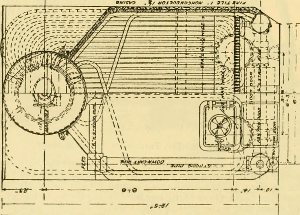 An illustration from Modern mechanism, exhibiting the latest progress in machines, motors, and the transmission of power, being a supplementary volume to Appletons' cyclopaedia of applied mechanics, 1892, leaf 77
