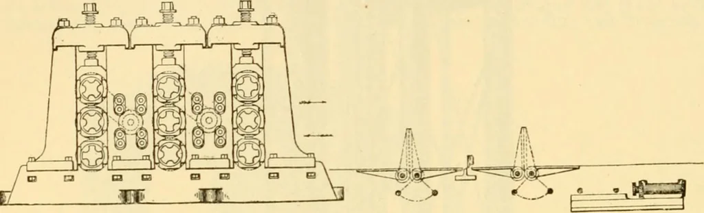 An illustration from Modern mechanism, exhibiting the latest progress in machines, motors, and the transmission of power, being a supplementary volume to Appletons' cyclopaedia of applied mechanics, 1892, leaf 773