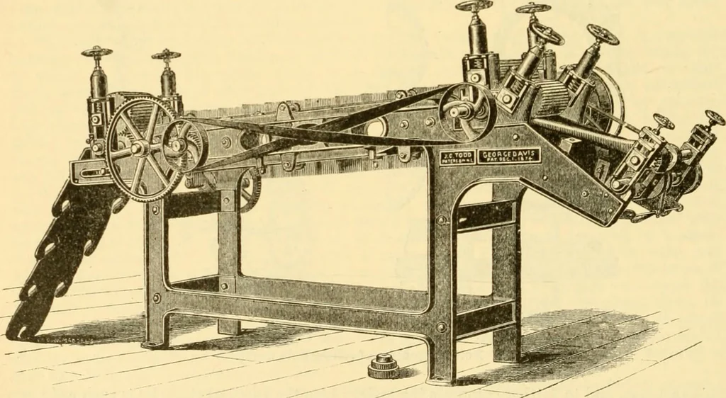 An illustration from Modern mechanism, exhibiting the latest progress in machines, motors, and the transmission of power, being a supplementary volume to Appletons' cyclopaedia of applied mechanics, 1892, leaf 779
