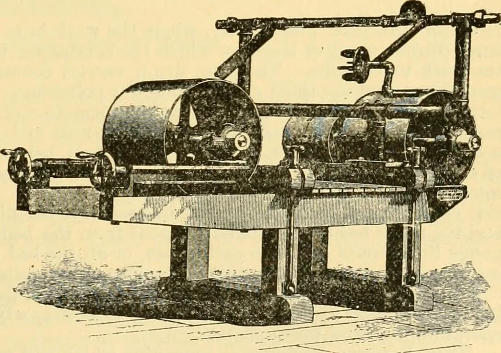An illustration from Modern mechanism, exhibiting the latest progress in machines, motors, and the transmission of power, being a supplementary volume to Appletons' cyclopaedia of applied mechanics, 1892, leaf 792