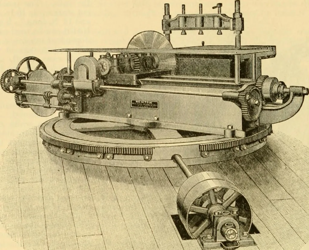 An illustration from Modern mechanism, exhibiting the latest progress in machines, motors, and the transmission of power, being a supplementary volume to Appletons' cyclopaedia of applied mechanics, 1892, leaf 797