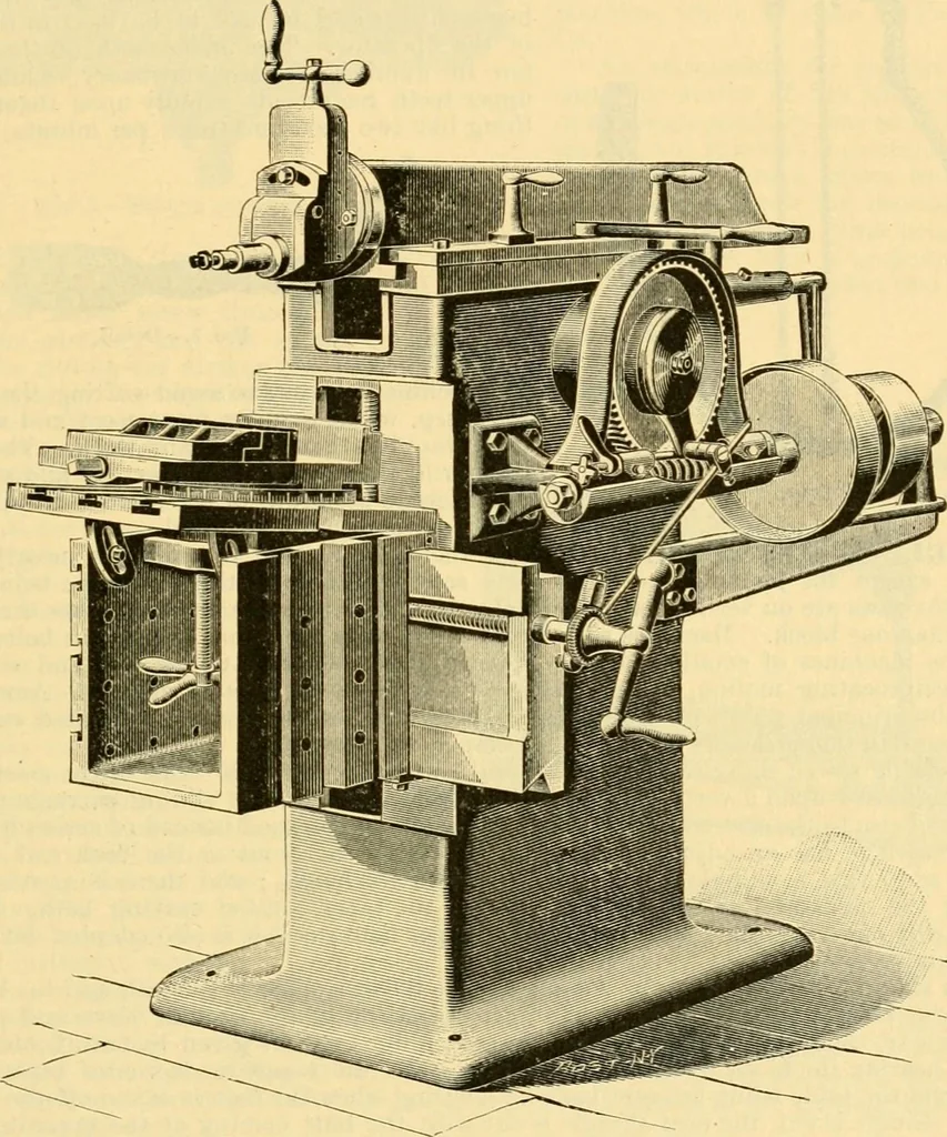 An illustration from Modern mechanism, exhibiting the latest progress in machines, motors, and the transmission of power, being a supplementary volume to Appletons' cyclopaedia of applied mechanics, 1892, leaf 828