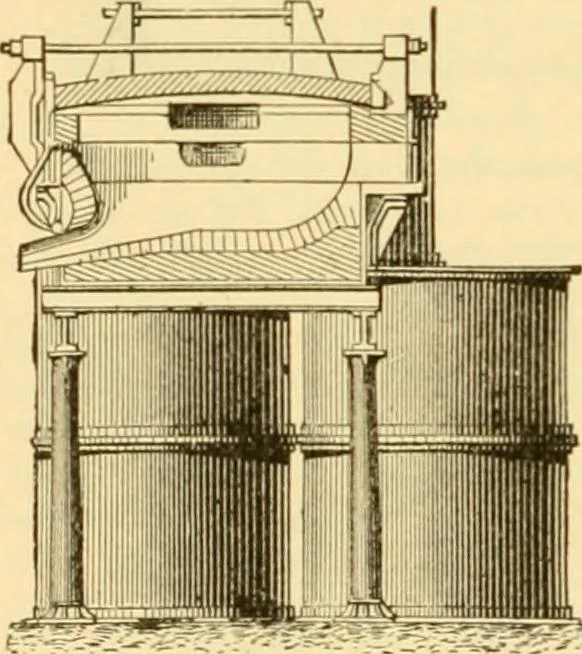An illustration from Modern mechanism, exhibiting the latest progress in machines, motors, and the transmission of power, being a supplementary volume to Appletons' cyclopaedia of applied mechanics, 1892, leaf 841