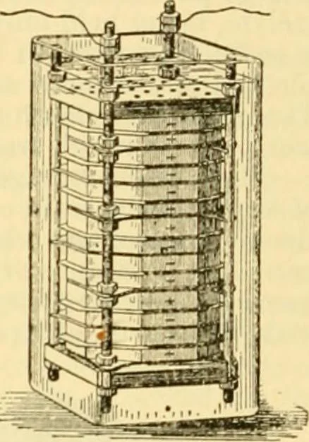 An illustration from Modern mechanism, exhibiting the latest progress in machines, motors, and the transmission of power, being a supplementary volume to Appletons' cyclopaedia of applied mechanics, 1892, leaf 851