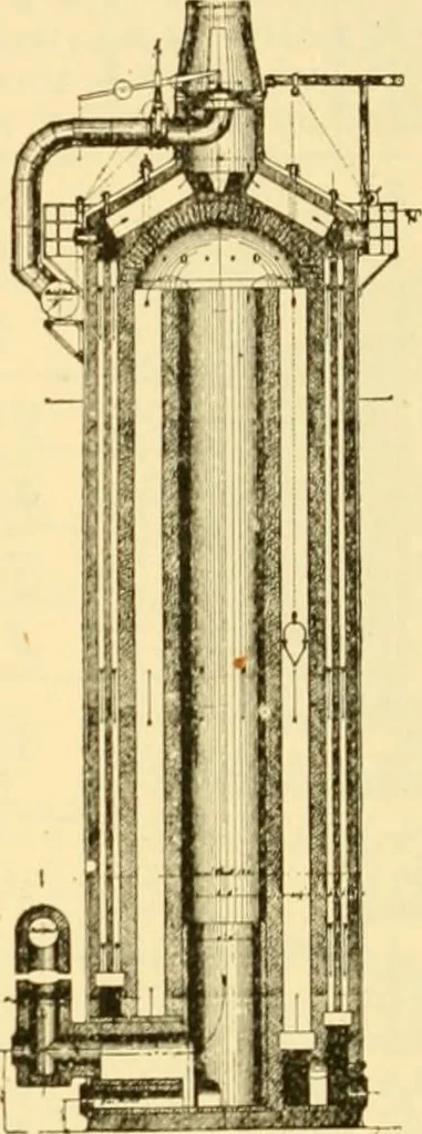 An illustration from Modern mechanism, exhibiting the latest progress in machines, motors, and the transmission of power, being a supplementary volume to Appletons' cyclopaedia of applied mechanics, 1892, leaf 853