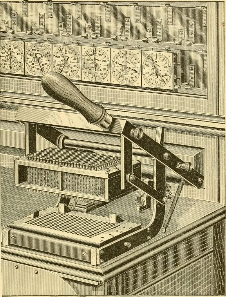 An illustration from Modern mechanism, exhibiting the latest progress in machines, motors, and the transmission of power, being a supplementary volume to Appletons' cyclopaedia of applied mechanics, 1892, leaf 864