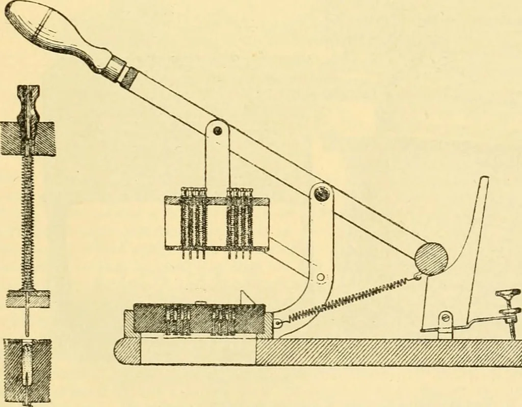 An illustration from Modern mechanism, exhibiting the latest progress in machines, motors, and the transmission of power, being a supplementary volume to Appletons' cyclopaedia of applied mechanics, 1892, leaf 864