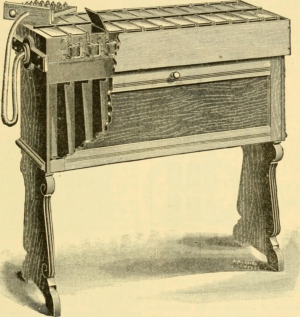 An illustration from Modern mechanism, exhibiting the latest progress in machines, motors, and the transmission of power, being a supplementary volume to Appletons' cyclopaedia of applied mechanics, 1892, leaf 866