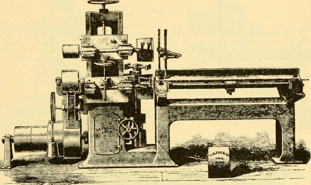 An illustration from Modern mechanism, exhibiting the latest progress in machines, motors, and the transmission of power, being a supplementary volume to Appletons' cyclopaedia of applied mechanics, 1892, leaf 884