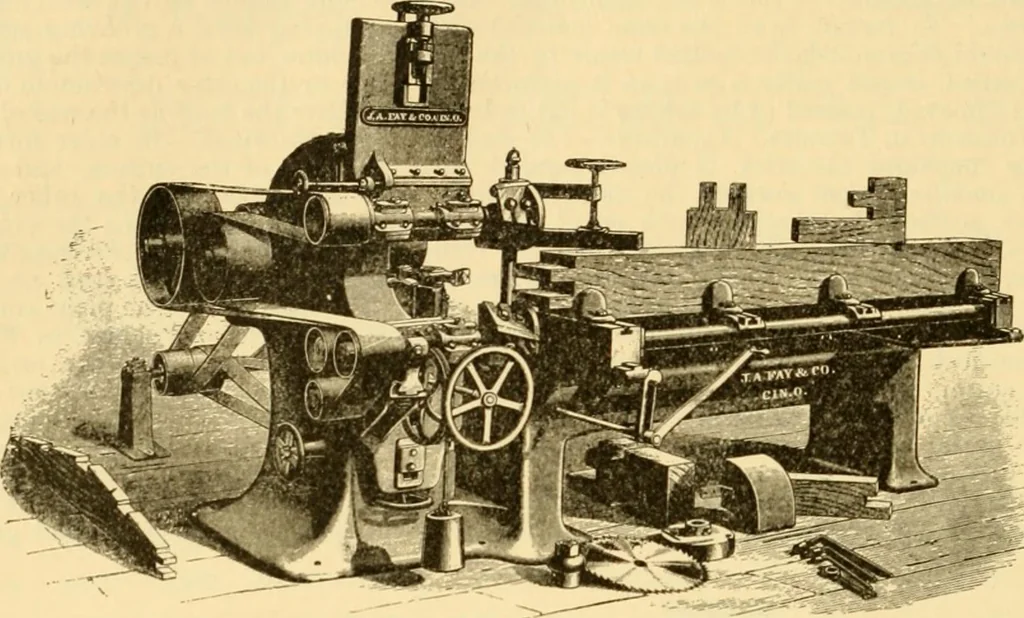 An illustration from Modern mechanism, exhibiting the latest progress in machines, motors, and the transmission of power, being a supplementary volume to Appletons' cyclopaedia of applied mechanics, 1892, leaf 885
