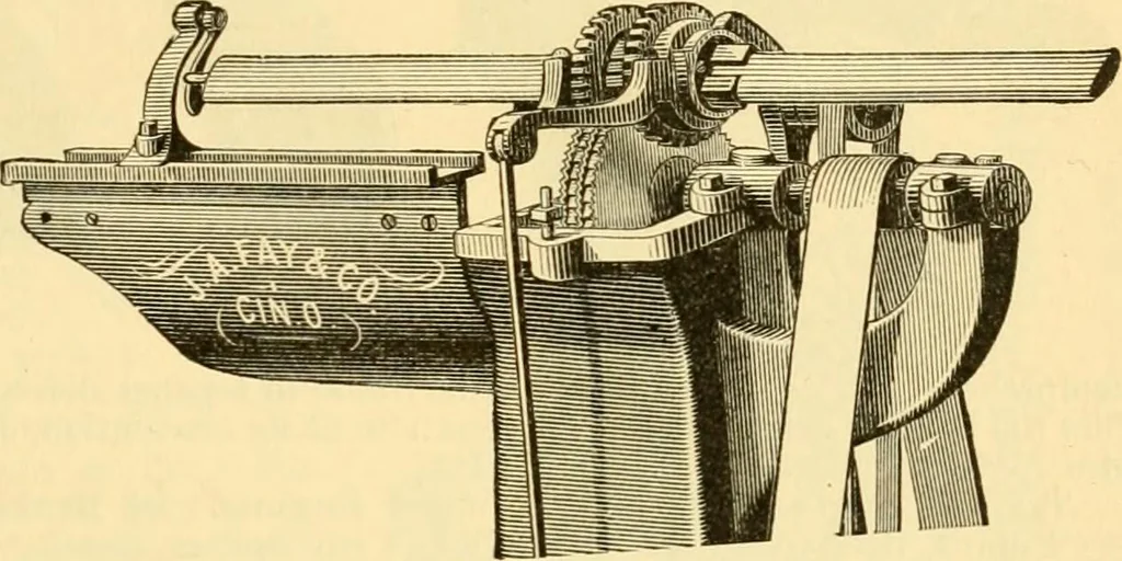An illustration from Modern mechanism, exhibiting the latest progress in machines, motors, and the transmission of power, being a supplementary volume to Appletons' cyclopaedia of applied mechanics, 1892, leaf 888