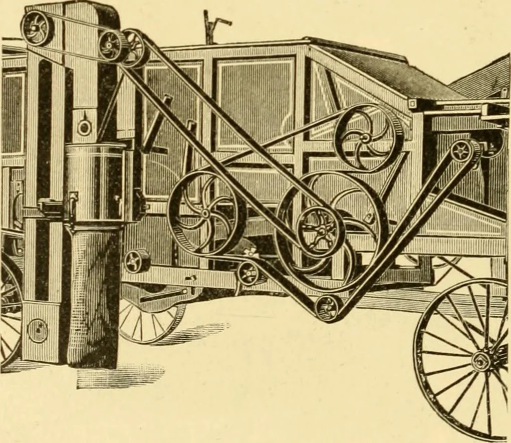 An illustration from Modern mechanism, exhibiting the latest progress in machines, motors, and the transmission of power, being a supplementary volume to Appletons' cyclopaedia of applied mechanics, 1892, leaf 893
