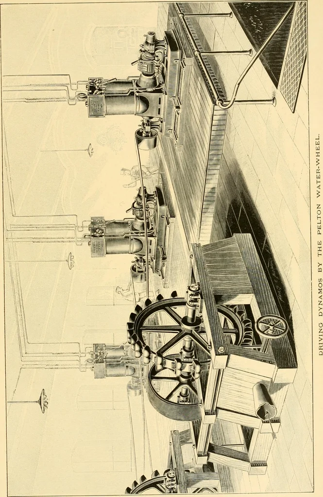 An illustration from Modern mechanism, exhibiting the latest progress in machines, motors, and the transmission of power, being a supplementary volume to Appletons' cyclopaedia of applied mechanics, 1892, leaf 924