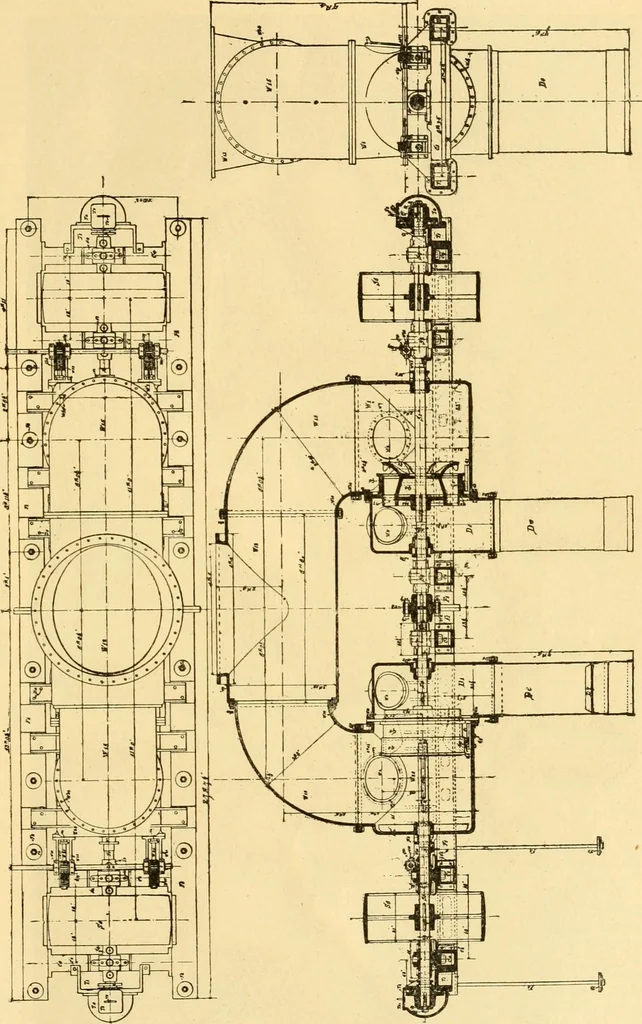An illustration from Modern mechanism, exhibiting the latest progress in machines, motors, and the transmission of power, being a supplementary volume to Appletons' cyclopaedia of applied mechanics, 1892, leaf 926