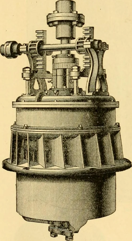 An illustration from Modern mechanism, exhibiting the latest progress in machines, motors, and the transmission of power, being a supplementary volume to Appletons' cyclopaedia of applied mechanics, 1892, leaf 928