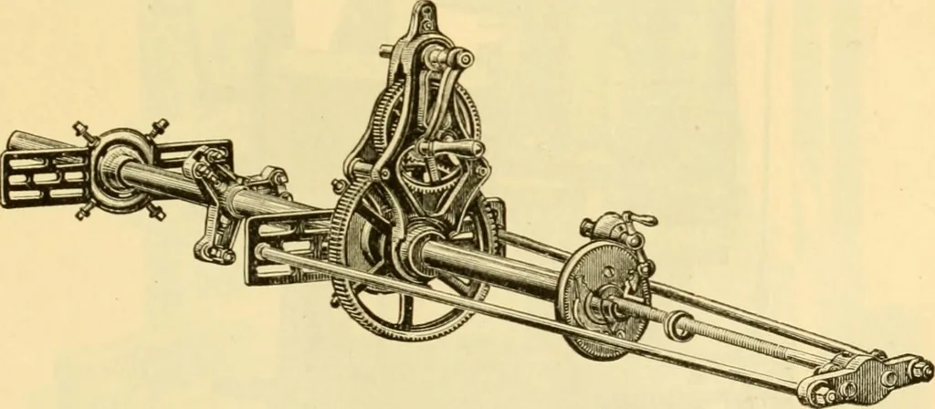 An illustration from Modern mechanism, exhibiting the latest progress in machines, motors, and the transmission of power, being a supplementary volume to Appletons' cyclopaedia of applied mechanics, 1892, leaf 94
