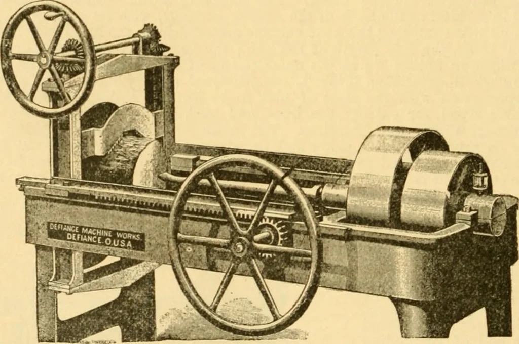 An illustration from Modern mechanism, exhibiting the latest progress in machines, motors, and the transmission of power, being a supplementary volume to Appletons' cyclopaedia of applied mechanics, 1892, leaf 947