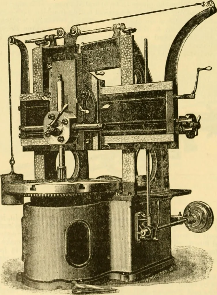 An illustration from Modern mechanism, exhibiting the latest progress in machines, motors, and the transmission of power, being a supplementary volume to Appletons' cyclopaedia of applied mechanics, 1892, leaf 95