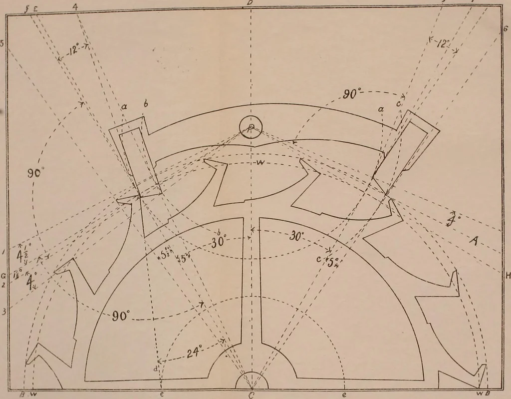 An illustration from Modern methods in horology, 1904, leaf 135