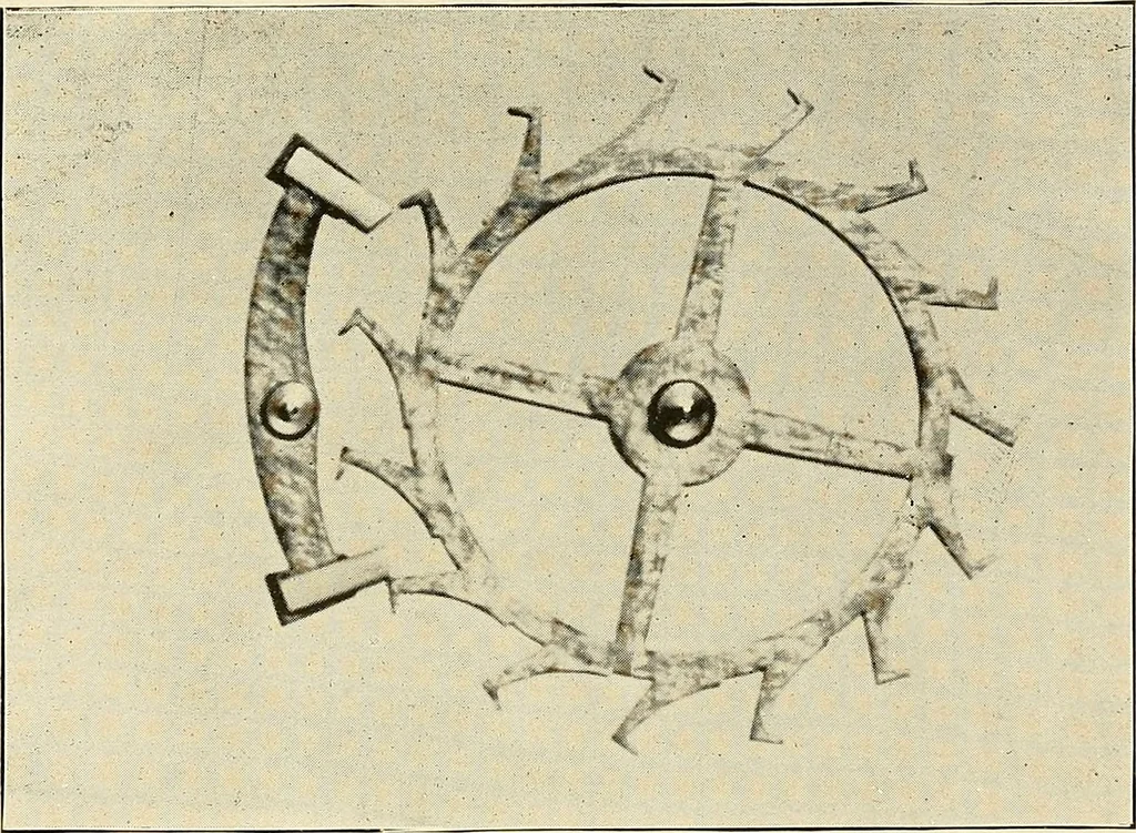An illustration from Modern methods in horology, 1904, leaf 150