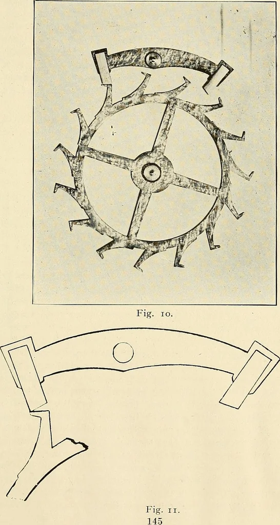 An illustration from Modern methods in horology, 1904, leaf 152