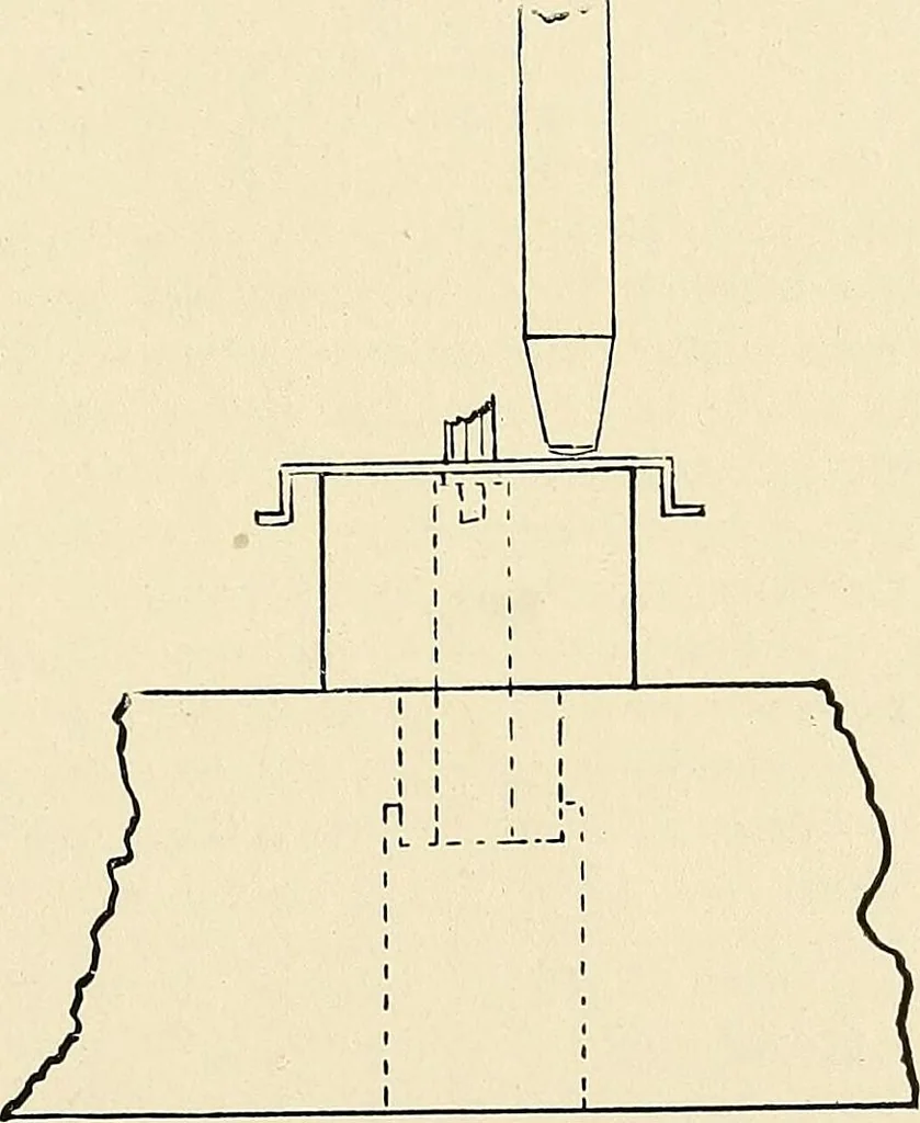 An illustration from Modern methods in horology, 1904, leaf 198