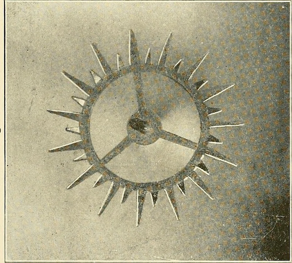 An illustration from Modern methods in horology, 1904, leaf 204