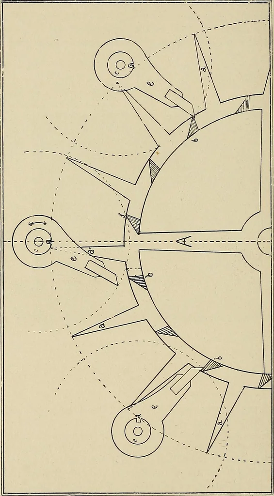 An illustration from Modern methods in horology, 1904, leaf 205