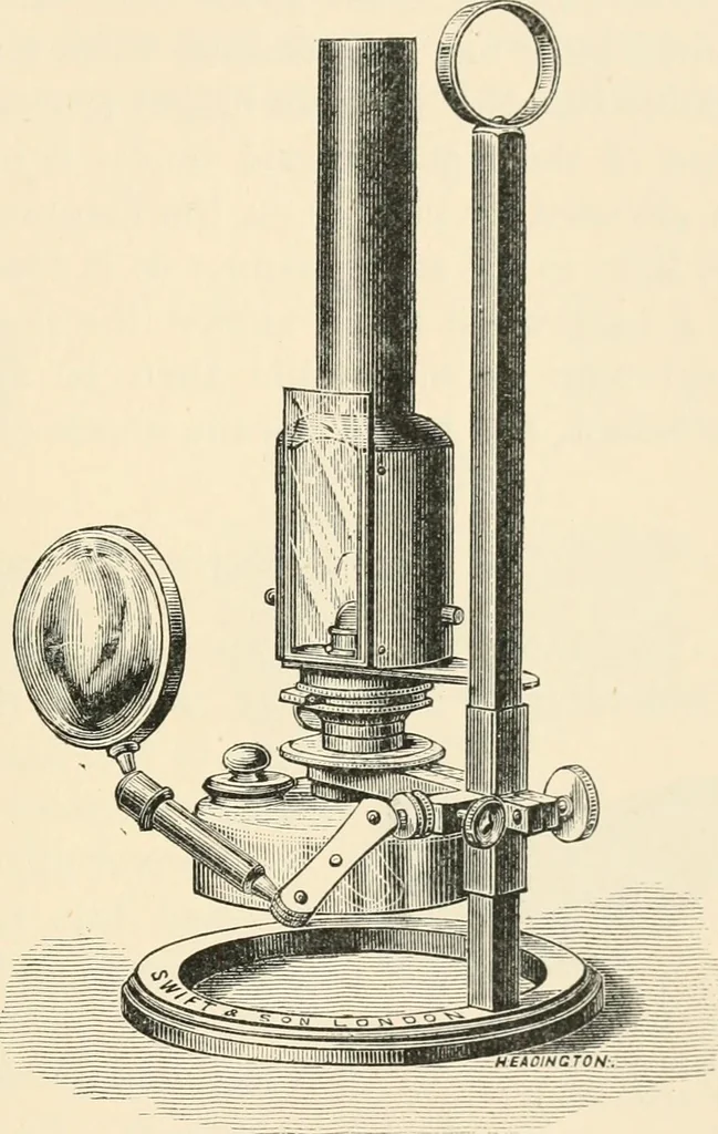 An illustration from Modern microscopy; a handbook for beginners and students, 1912, leaf 138