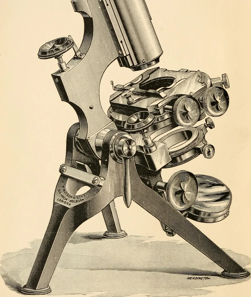 An illustration from Modern microscopy; a handbook for beginners and students, 1912, leaf 7
