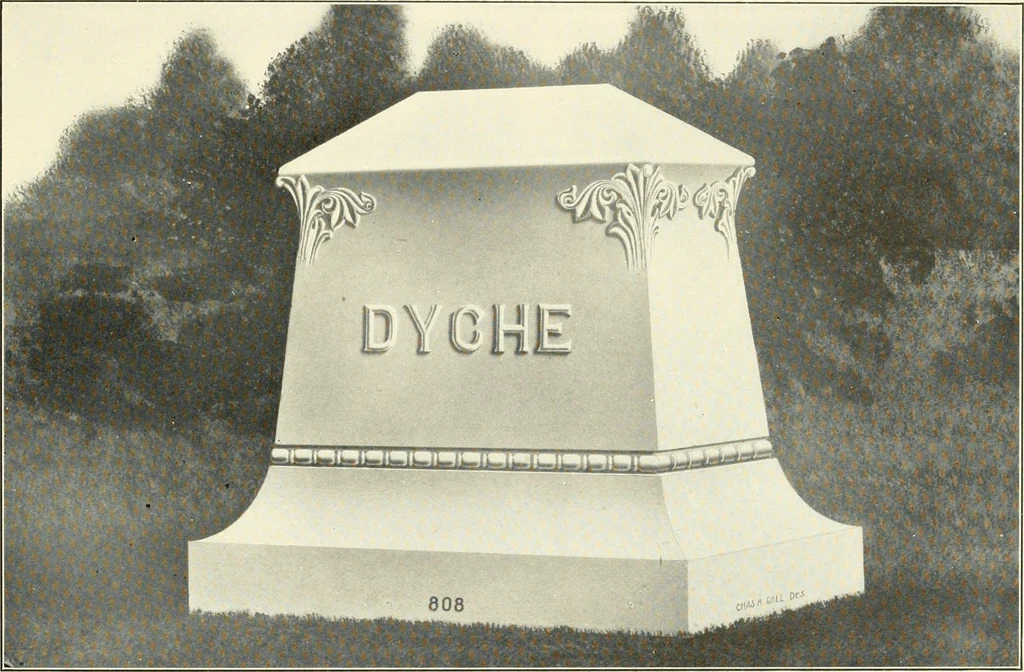 An illustration from Modern monuments, tablets and sarcophagi .., 1907, leaf 100