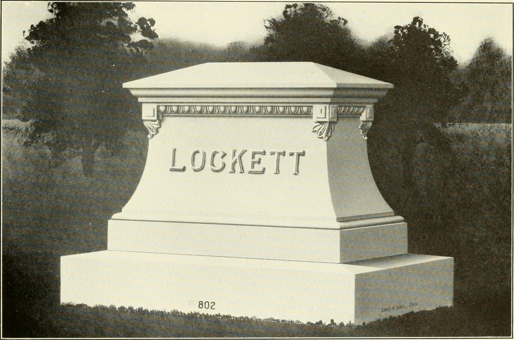An illustration from Modern monuments, tablets and sarcophagi .., 1907, leaf 106