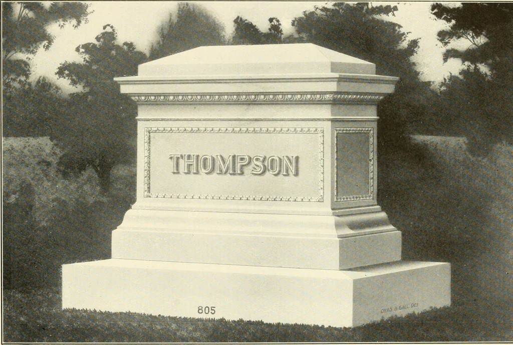 An illustration from Modern monuments, tablets and sarcophagi .., 1907, leaf 112