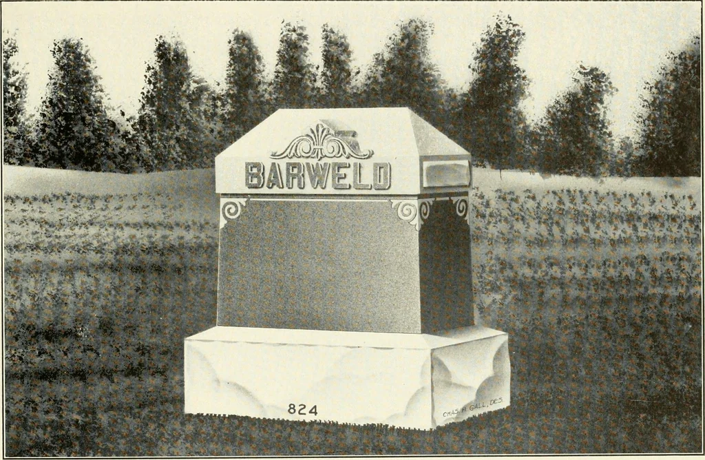 An illustration from Modern monuments, tablets and sarcophagi .., 1907, leaf 18