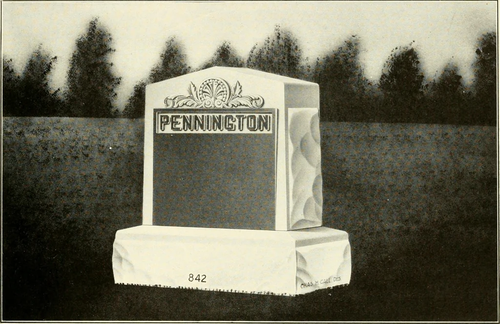 An illustration from Modern monuments, tablets and sarcophagi .., 1907, leaf 20